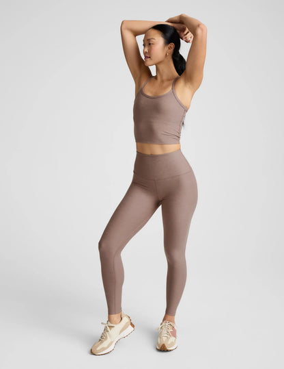 Spacedye Caught In The Midi High Waisted Legging Taupe