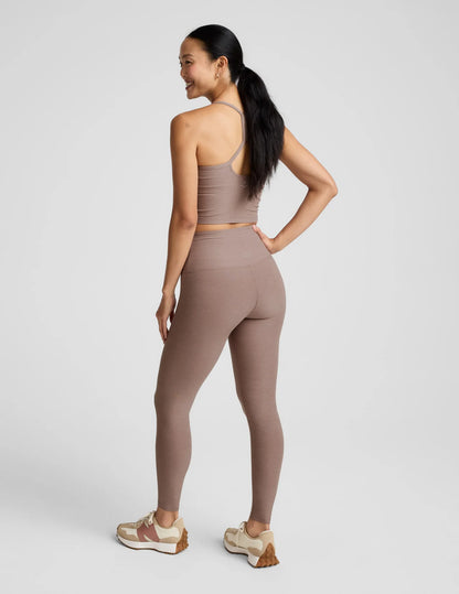 Spacedye Caught In The Midi High Waisted Legging Taupe