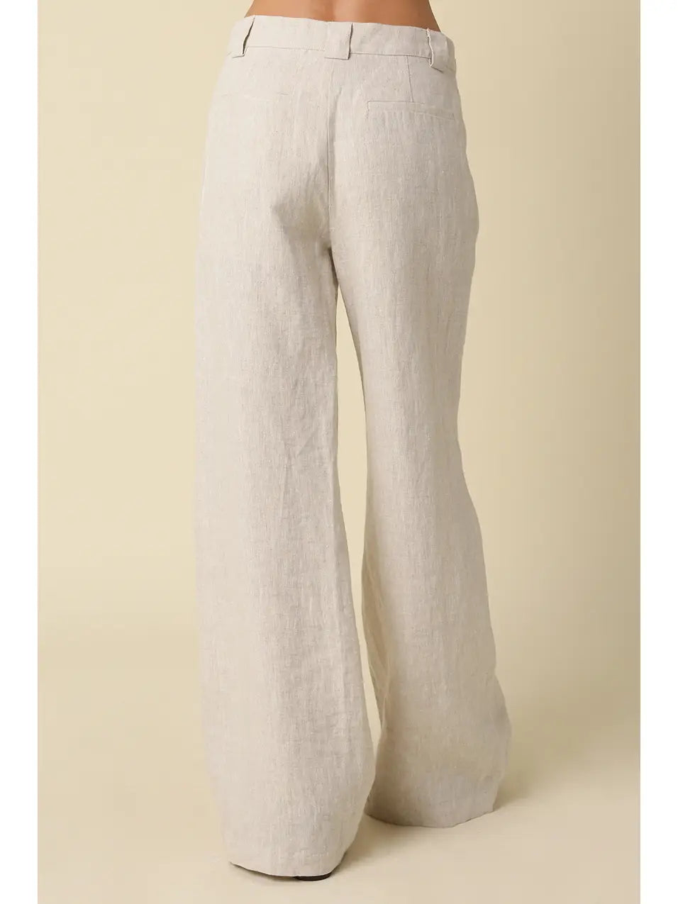 Reba Wide-Leg Linen Pant