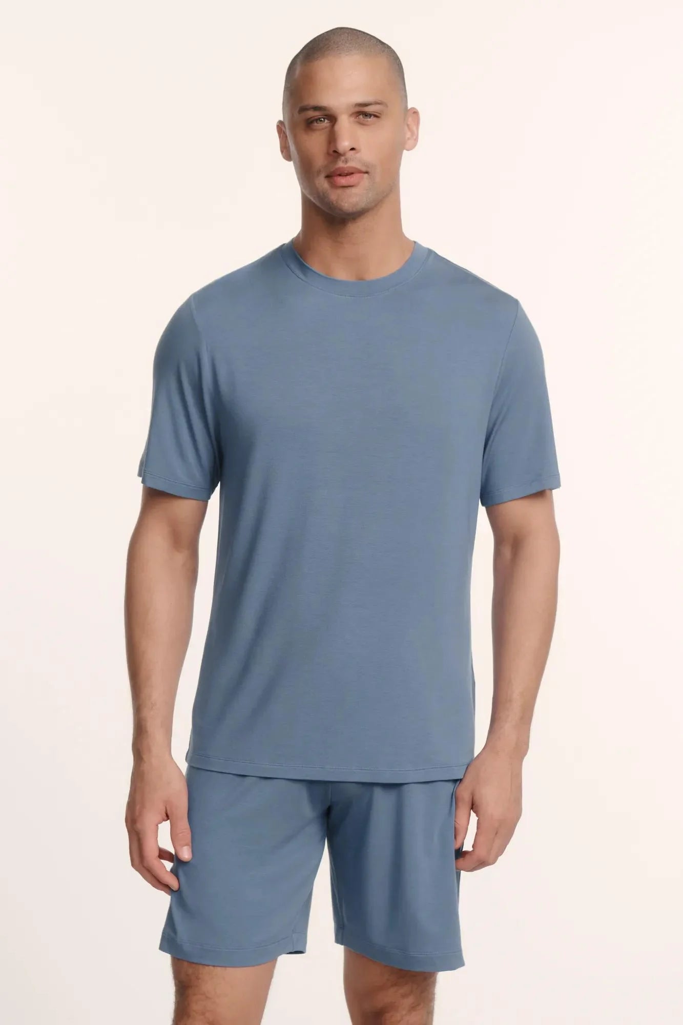 Henry Short PJ Set Slate Blue
