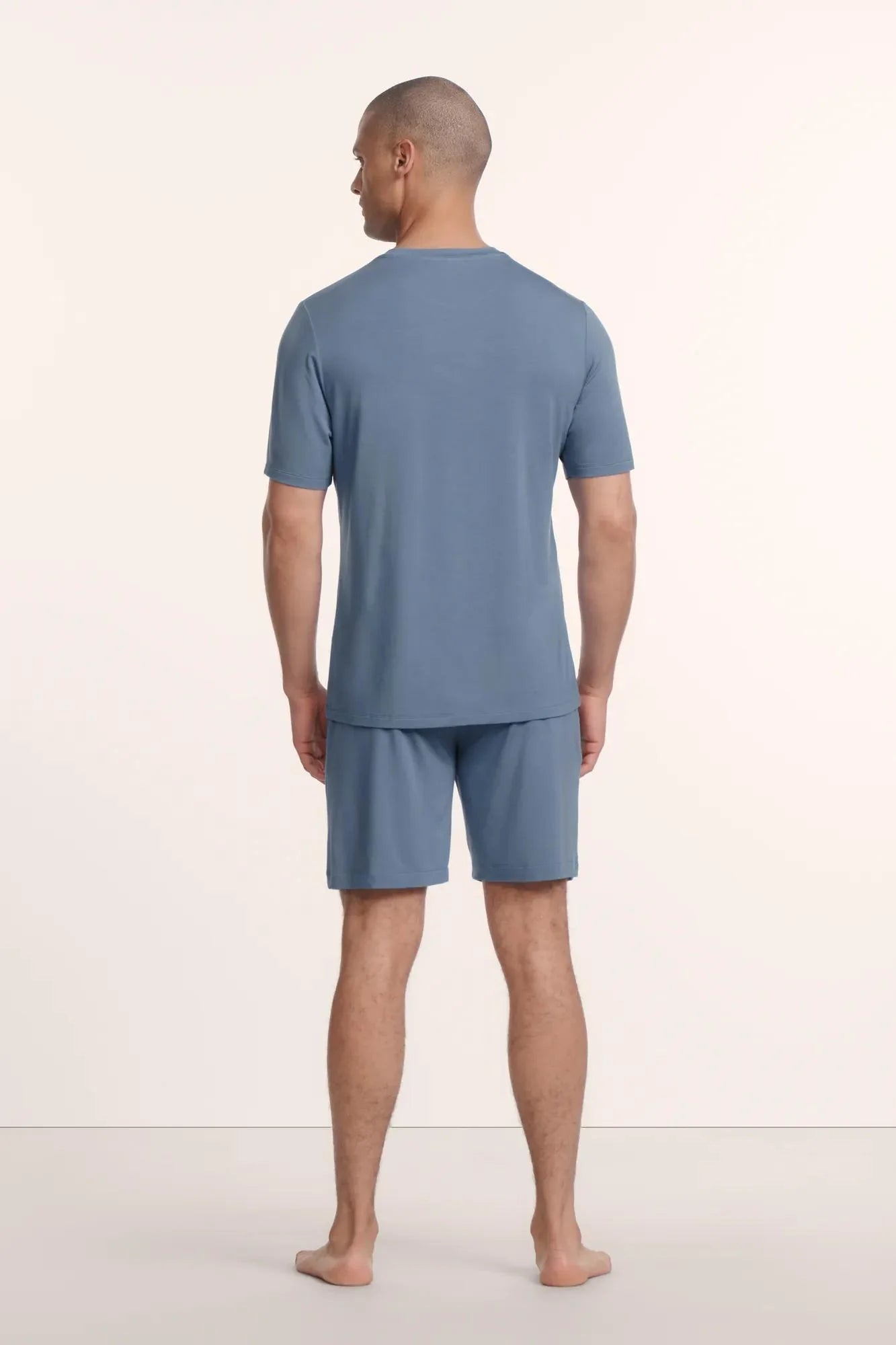 Henry Short PJ Set Slate Blue