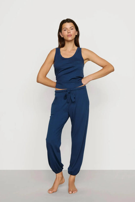Aloe Cotton Pant Navy
