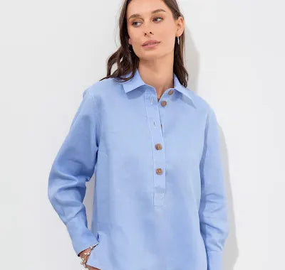 Cruz Shirt Blue Aura