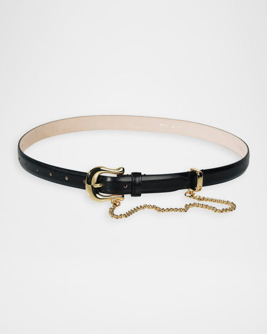 Luzia Silver Leather Belt