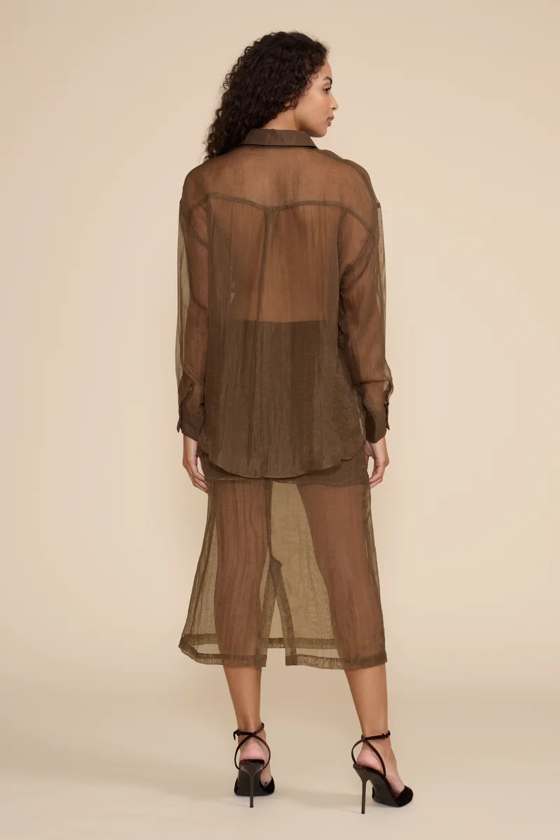 Carleen Cargo Pocket Top Olive