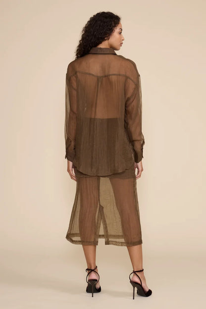 Carleen Cargo Pocket Top Olive