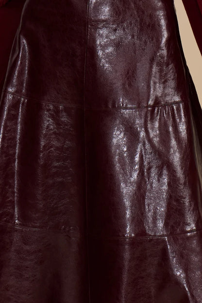 VI Midi Skirt Wine
