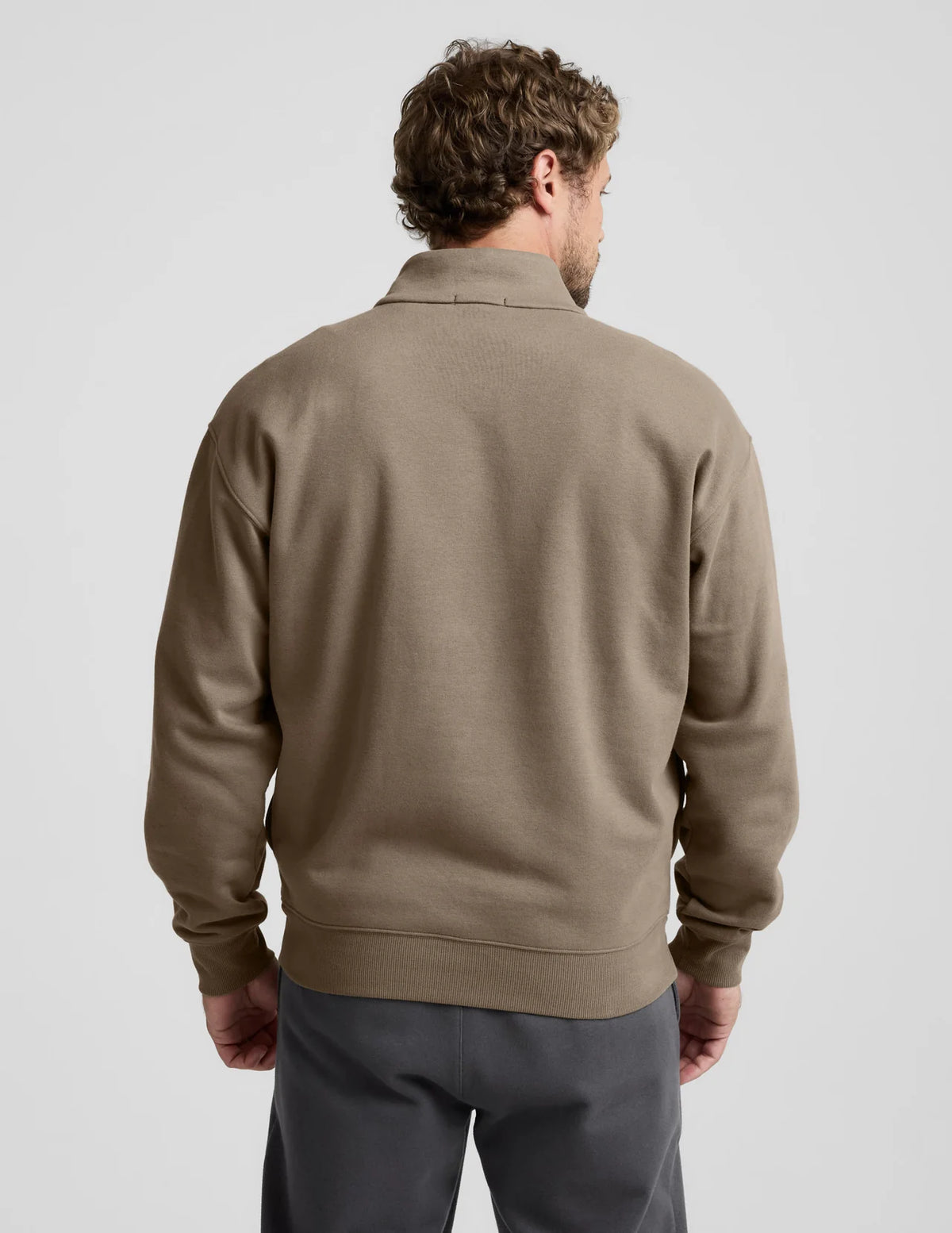 Luxe Fleece Quarter Zip Pullover Green