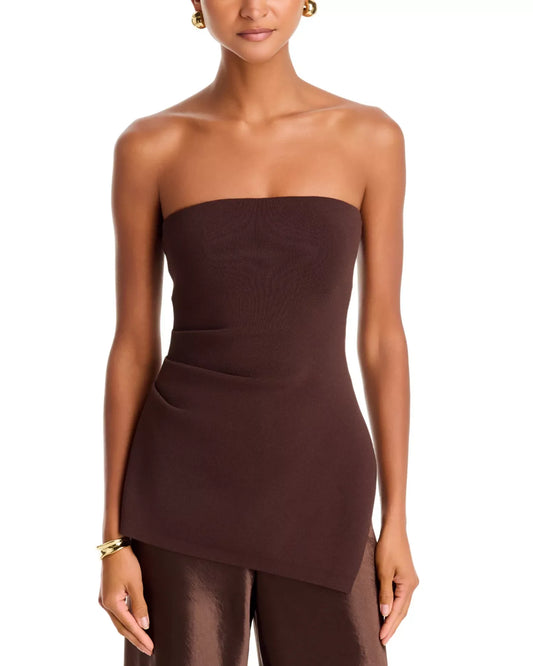 Jeanie Sleveless Top Brown