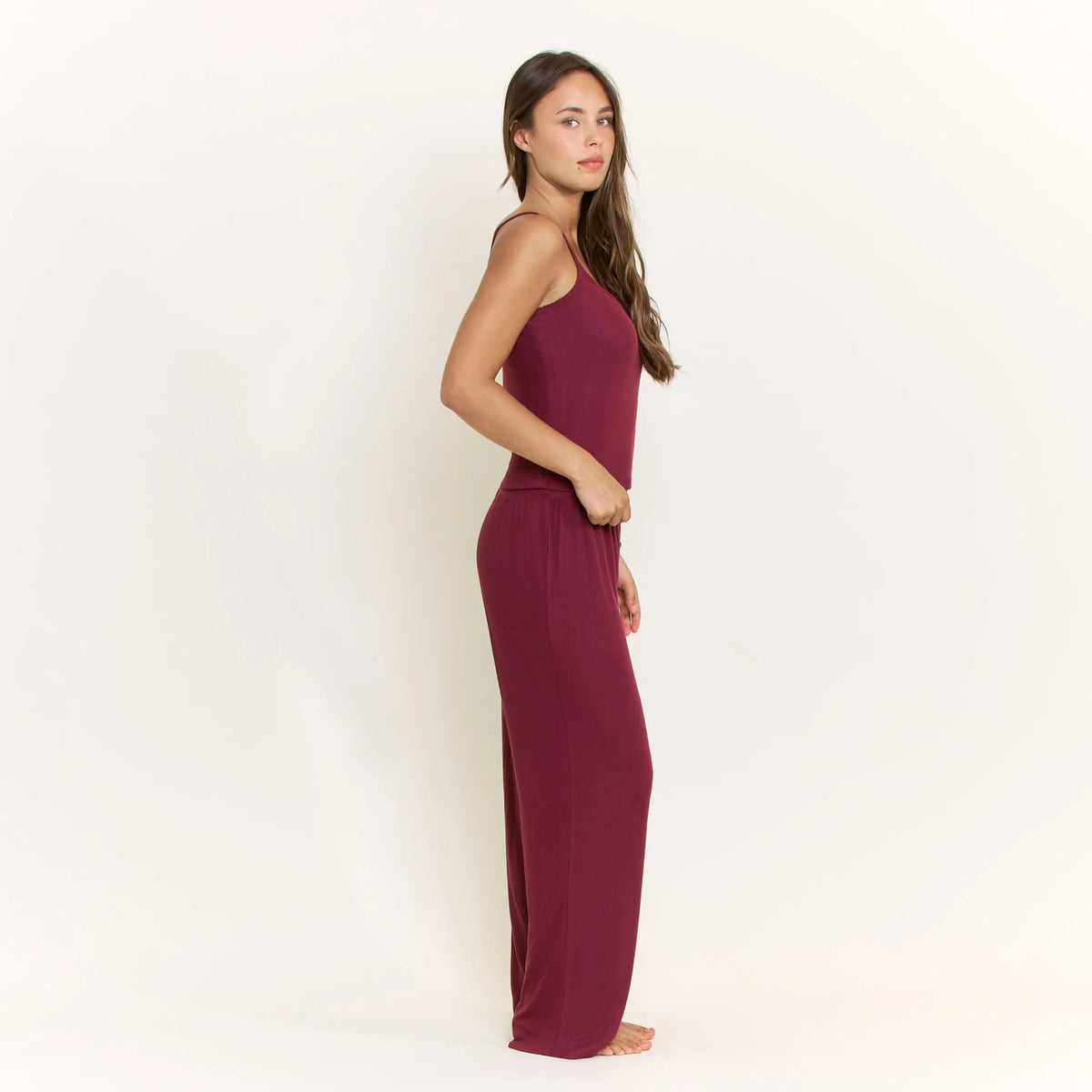 Blissfull Cami - Pant Red Wine