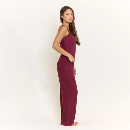 Blissfull Cami - Pant Red Wine
