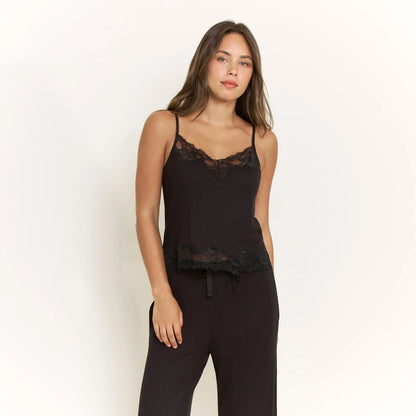 Dream On Cami Pant Set Black