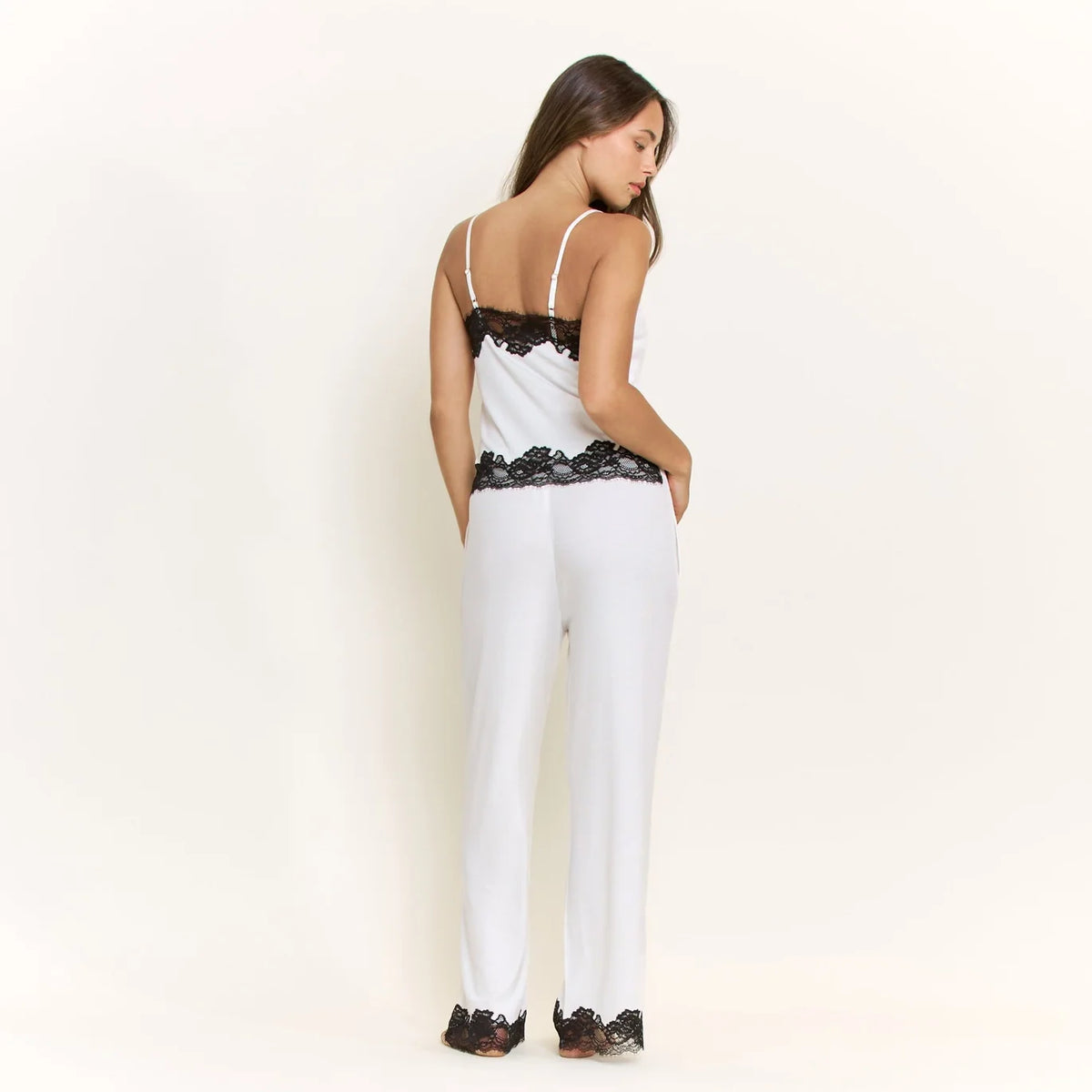 Dream On Cami Pant Set White