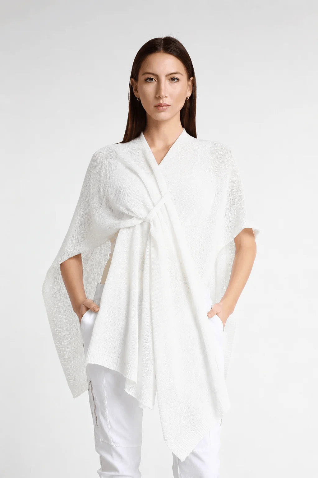 Aliya Multi Way Cotton Wrap White