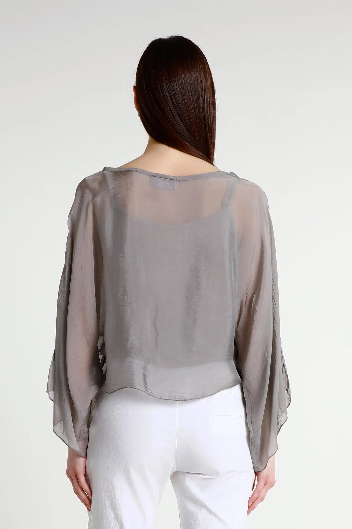 Sofita Silk Caftan Taupe
