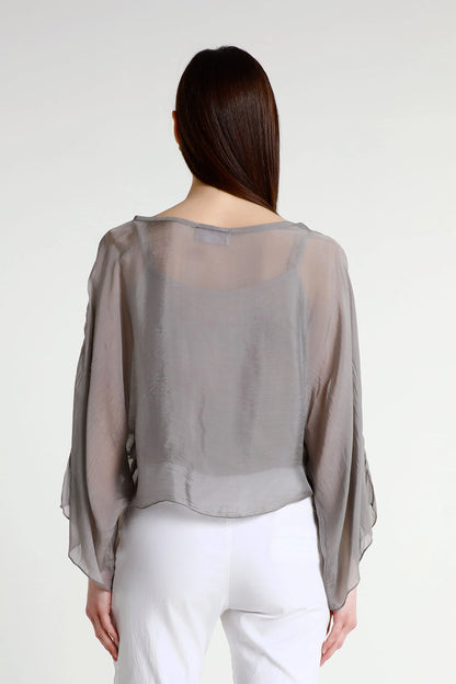 Sofita Silk Caftan Taupe