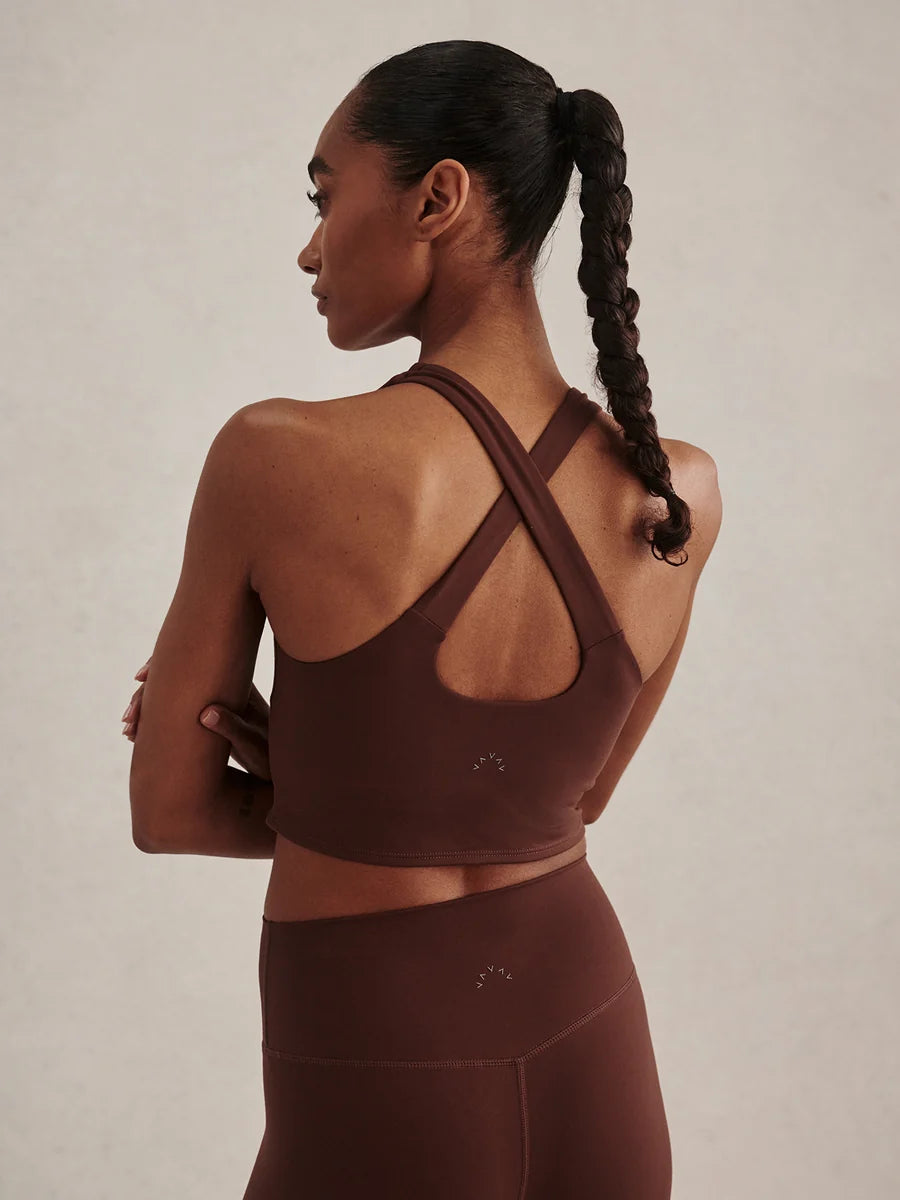 Always Burke Cropped Tank Brown