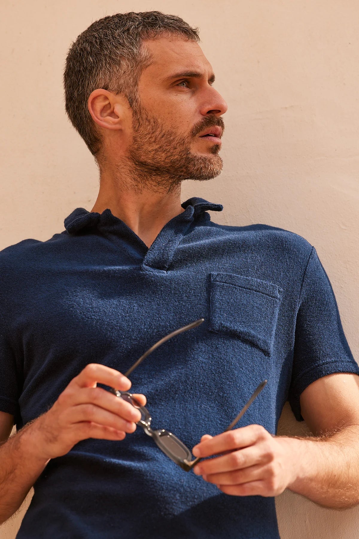 Terry Polo Navy Blue