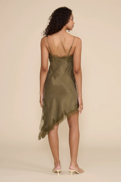 Maude Lace Olive Dress